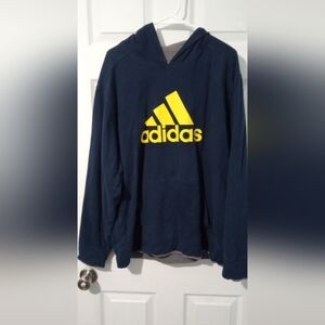 Adidas Blue and Yellow Sweatshirt with Iconic Logo